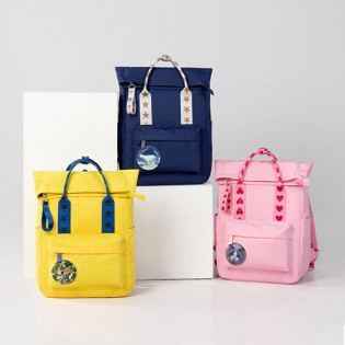 Xiaoyang curling fun casual backpack Yellow